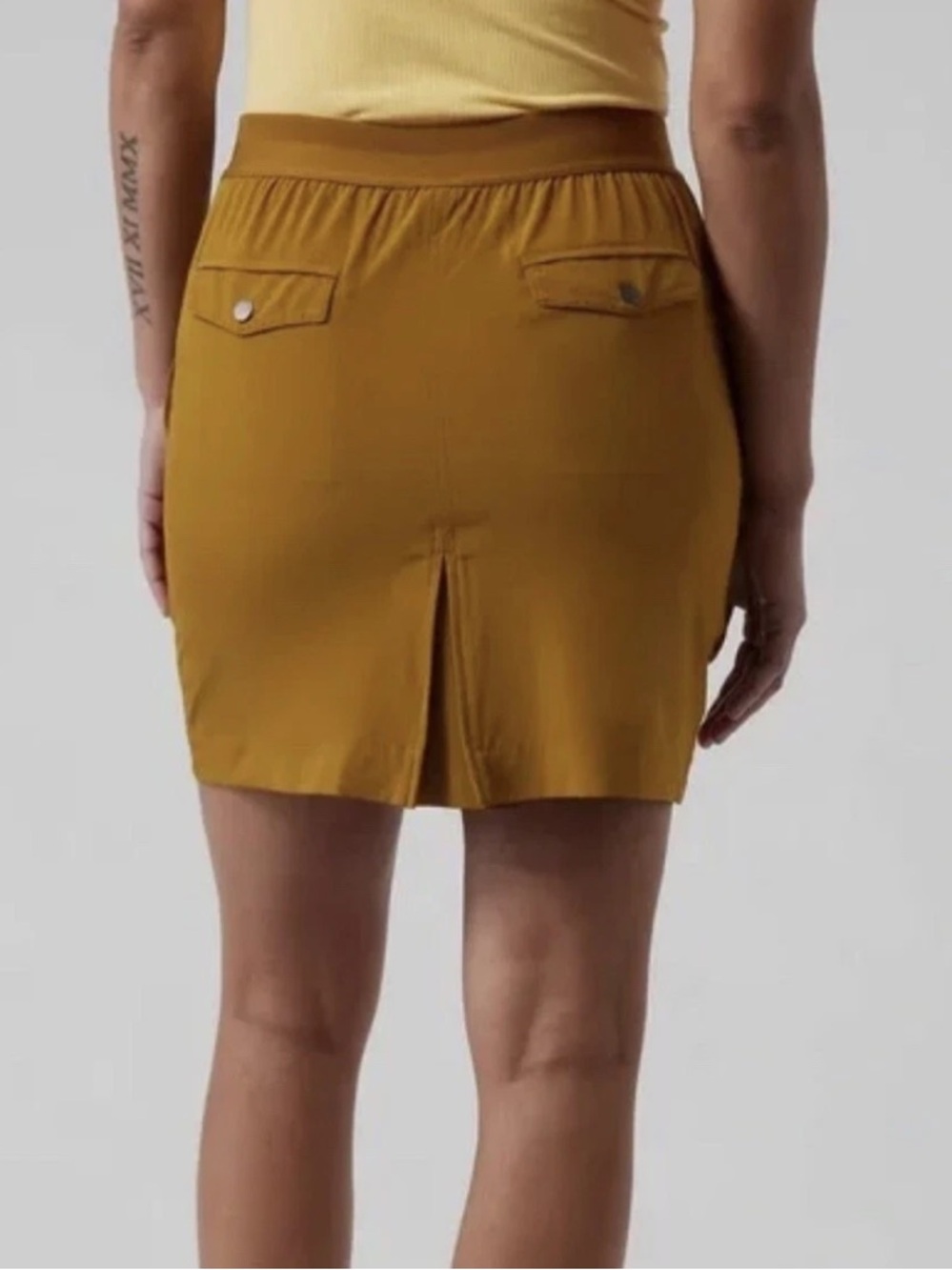 Athleta, Vienna Cargo Skort, Harvest Gold, Size 16 - Picture 11 of 12